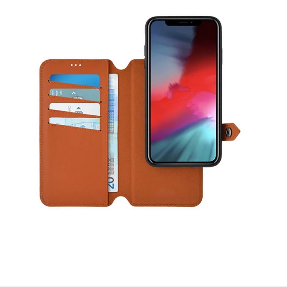 Wallet case for iPhone XS by ERCKO Wallet Case Leather New